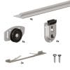 Sliding Bypass Closet Door Hardware Kit SLID UP 130 By MANTION USA