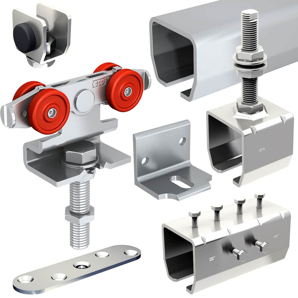 Sliding Door Hardware Kit For Doors Up To 130 Lbs And Up To 2 Thick Slid Up 2000 By Mantion Usa