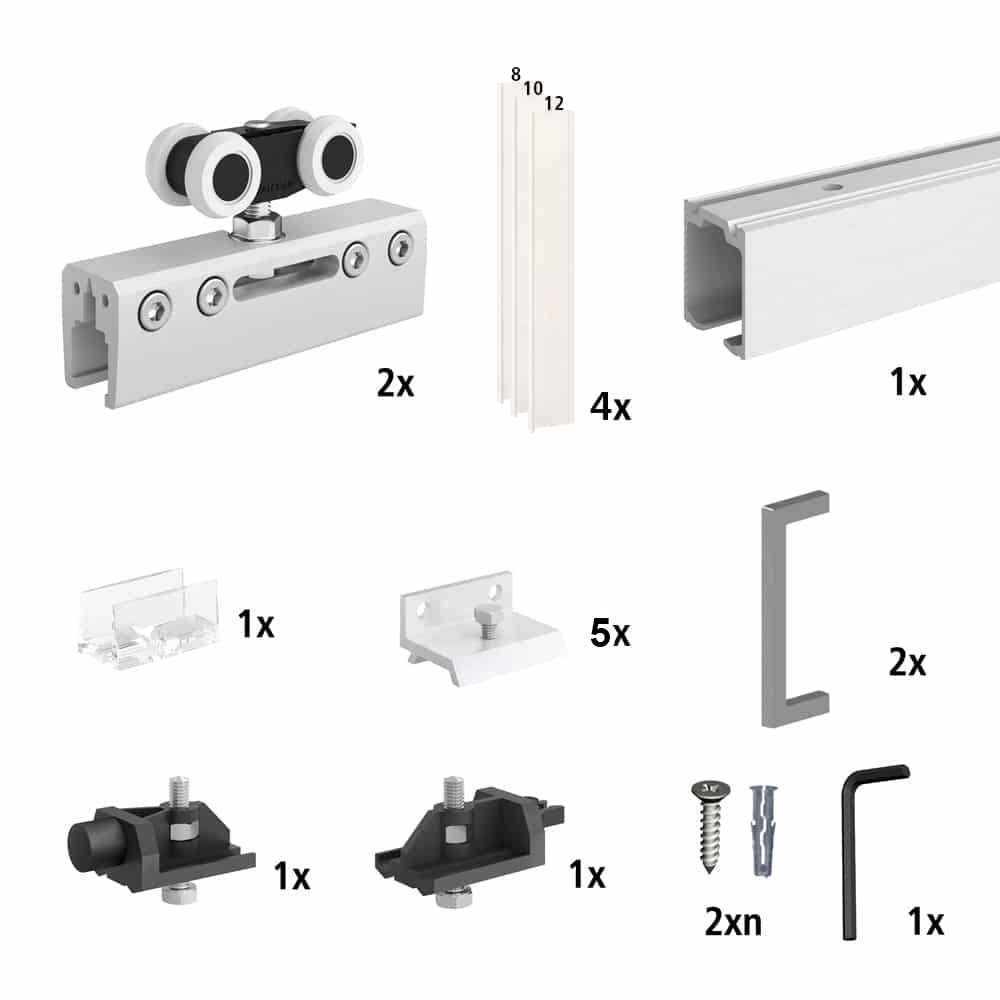 Sliding glass door hardware kit SLID'UP 190 by MANTION Canada