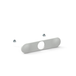                                                                                     White finishing plate for lock
                                                                            