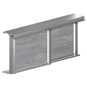 Rail coulissant au sol et au plafond