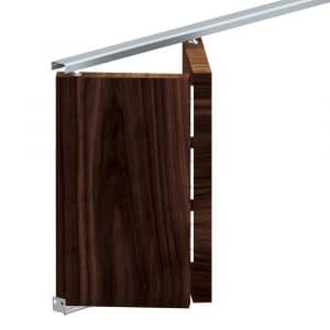 Mounting picture of our SLID'UP 200 bifold closet door hardware kit - 29" for 2 doors