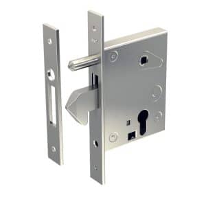 Mortise lock with hook for sliding gate