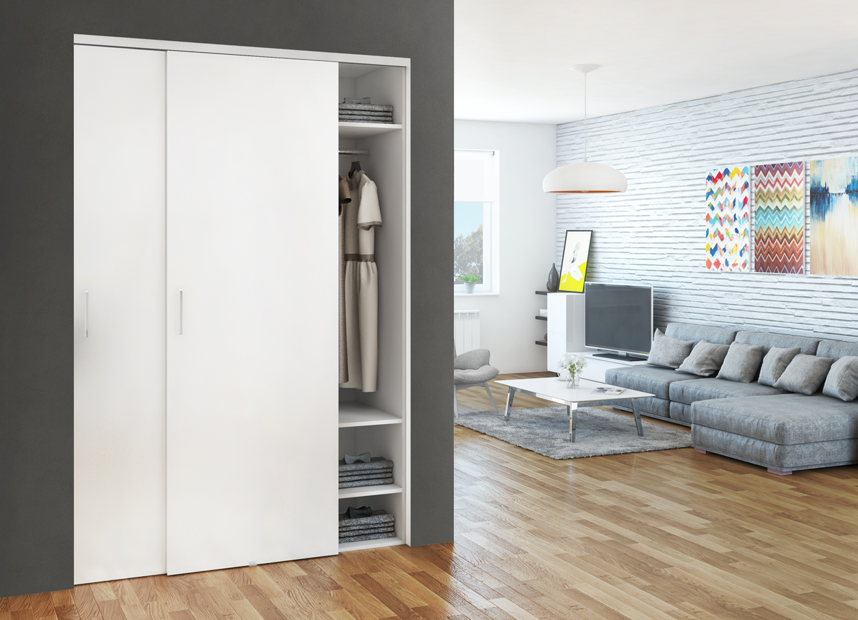 Sistema corredero para puertas de armario
