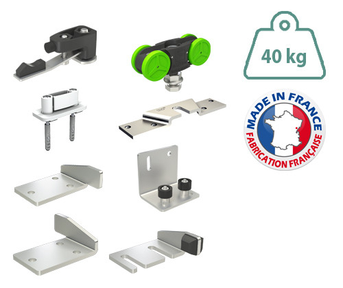 SLID'UP 2500 - Kit pour porte coulissante télescopique - 40 kg