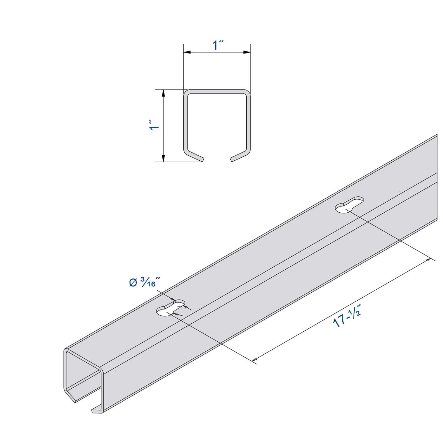 Aluminum track for sliding doors - SLID'UP 1200 by MANTION USA