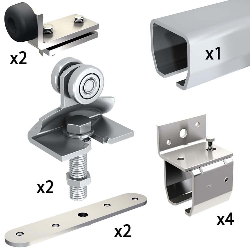 Sliding hardware kit for exterior doors - SLID'UP 2000 by MANTION