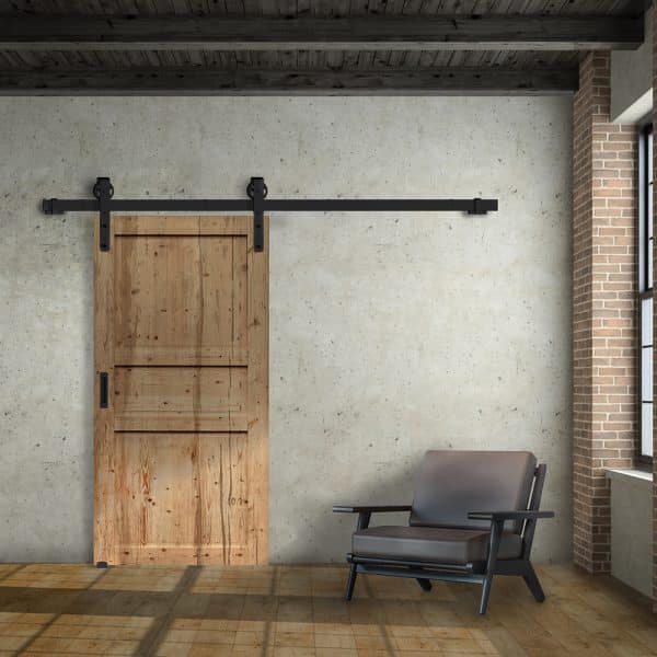 Ambiance image of our SLID'UP 270 for sliding interior barn doors